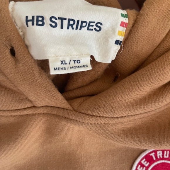 Hudson Bay set sweatshirt XL ,and pants size L in camel 1005 cotton - Picture 3 of 7
